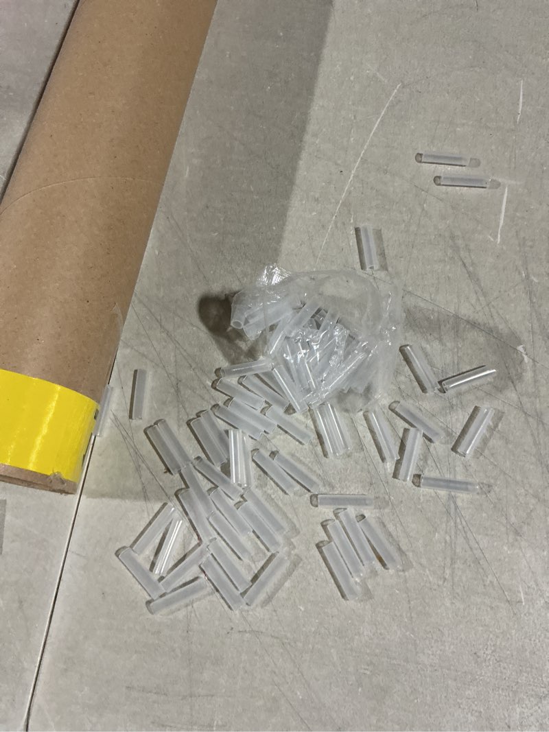 Condition photo showing As Is for 200pcs rubber end caps 4mm id vinyl pvc round tube bolt cap cover screw thread protectors clear