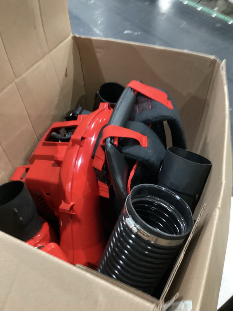 Condition photo showing As Is for craftsman cmxgaamr51bp 220 mph 600 cfm gas backpack leaf blower