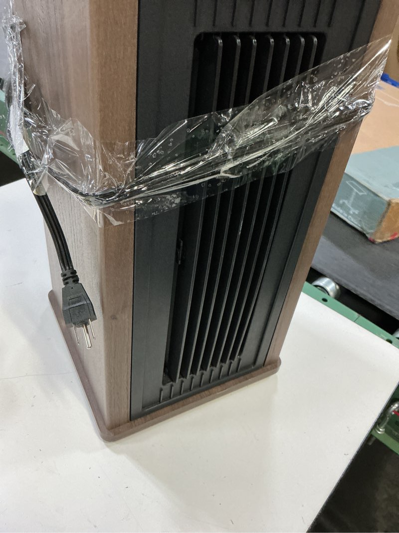 Condition photo showing As Is for utilitech utilitech 1500 -watt infrared quartz tower indoor electric space heater with thermostat with remote