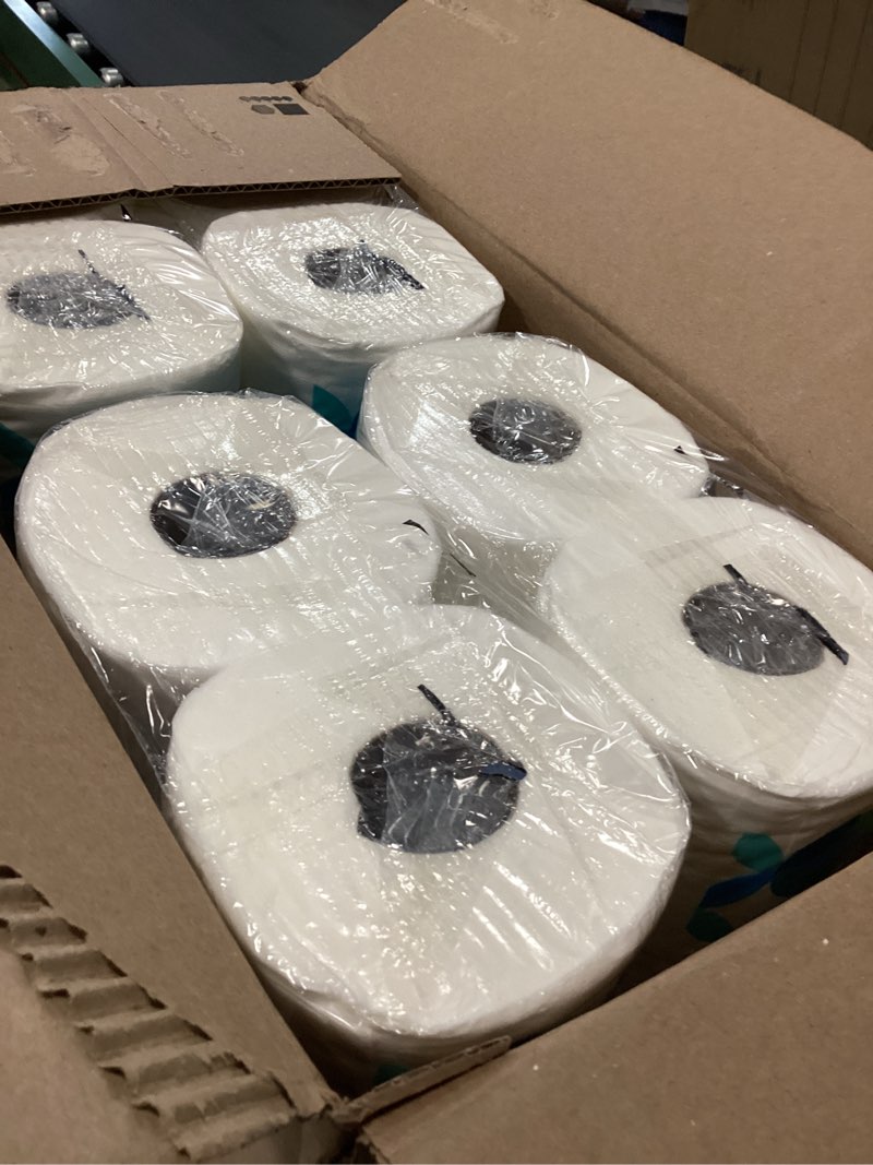 Condition photo showing New/Like New for Amazon Brand - Presto! 2-Ply Ultra-Soft Toilet Paper, 24 Family Mega Rolls = 120 regular rolls, 6 Count (Pack of 4), Unscented
