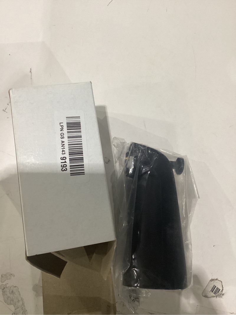 Condition photo showing Good Condition for thread on 5-1/4 inch bathroom tub spout with diverter, black | metal, screw on installation, fits 1/2" ips inside thread