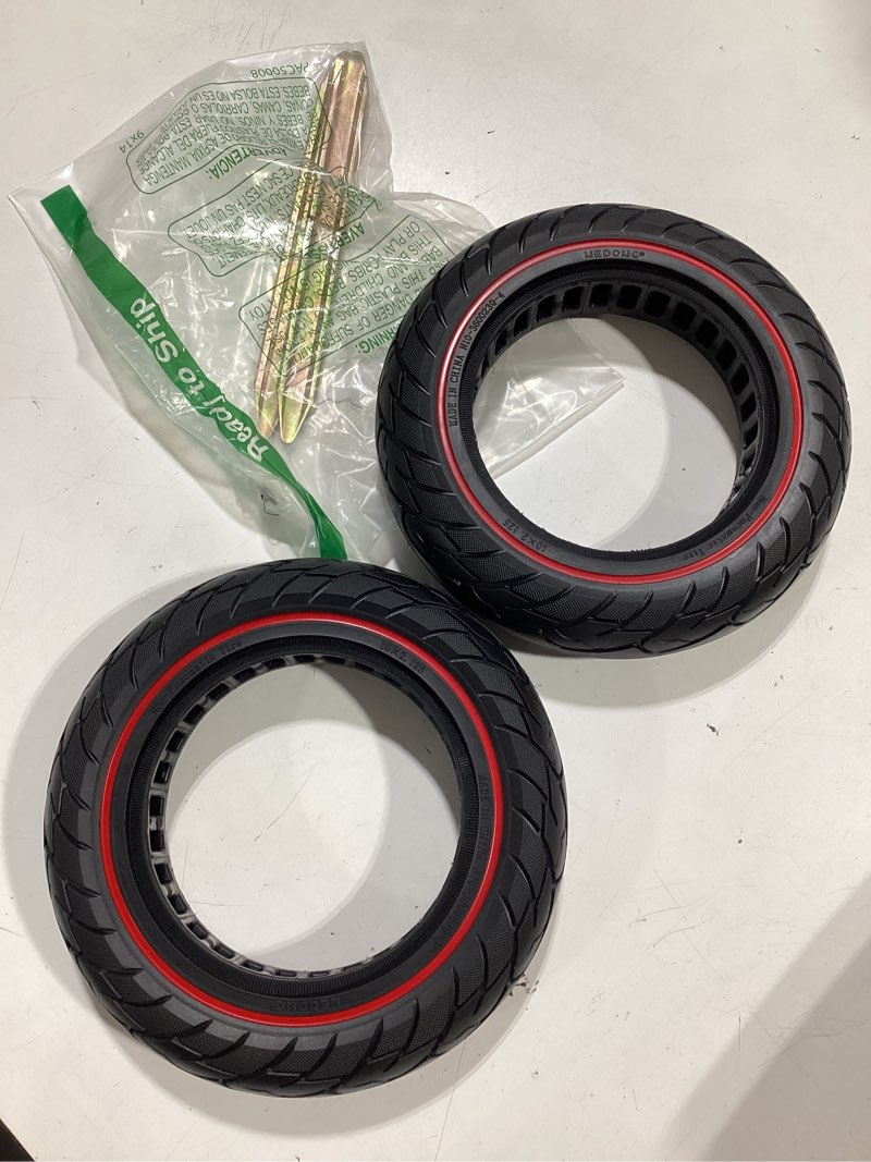 Condition photo showing Good Condition for electric scooter rear wheel 8.5 x 2 inches, solid, anti-puncture, for xiaomi 1s, essential, pro, bongo. 50/75-6.1, pack two