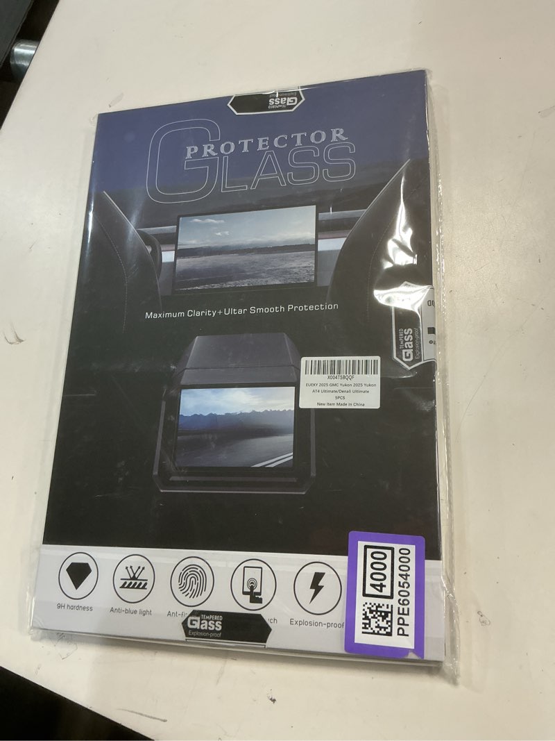 Condition photo showing New/Like New for 5pcs EUEKY for 2025 GMC Yukon Screen Protector 2025 Yukon AT4 Ultimate/Denali Ultimate Dash 11Inch & Navigation 16.8Inch & Dual 12.6Inch Rear-Seat TV Entertainment & 8Inch Rear Cilmate Screen Protector 2025 Yukon 2025 Yukon 5pcs