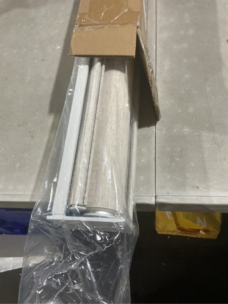 Condition photo showing Good Condition for persilux light filtering roller shades for window blinds,cordless,linen fabric,thermal insulated fabric uv protection shades for home,office,bedroom,door,light filtering-cream,36" w x 72" h 36"w x 72"h light filtering-cream