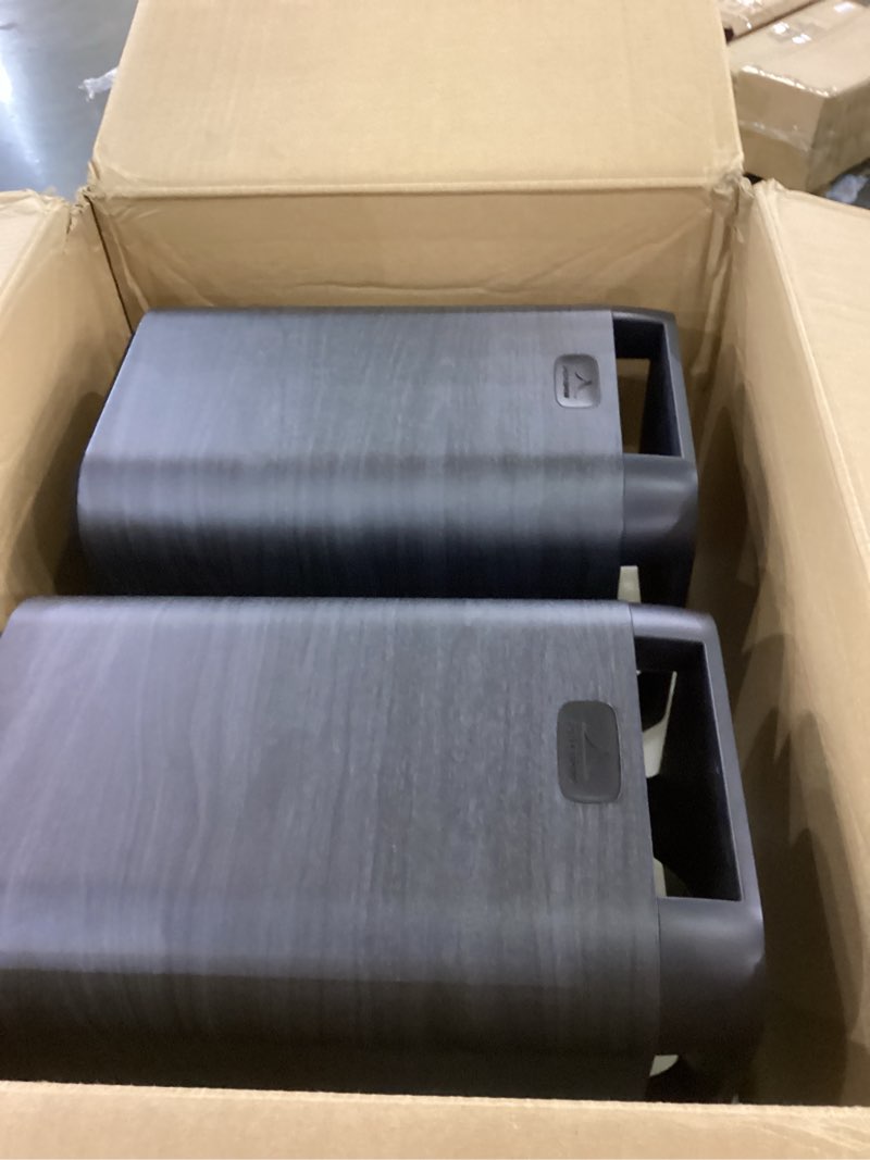 Condition photo showing As Is for Polk Signature Elite ES20 Surround Sound Speakers - Hi-Res Audio Certified, Dolby Atmos & DTS:X Compatible, 1" Tweeter & 6.5" Woofer, Power Port Technology for Bass (Pair, Stunning Black) Black ES20 Bookshelf