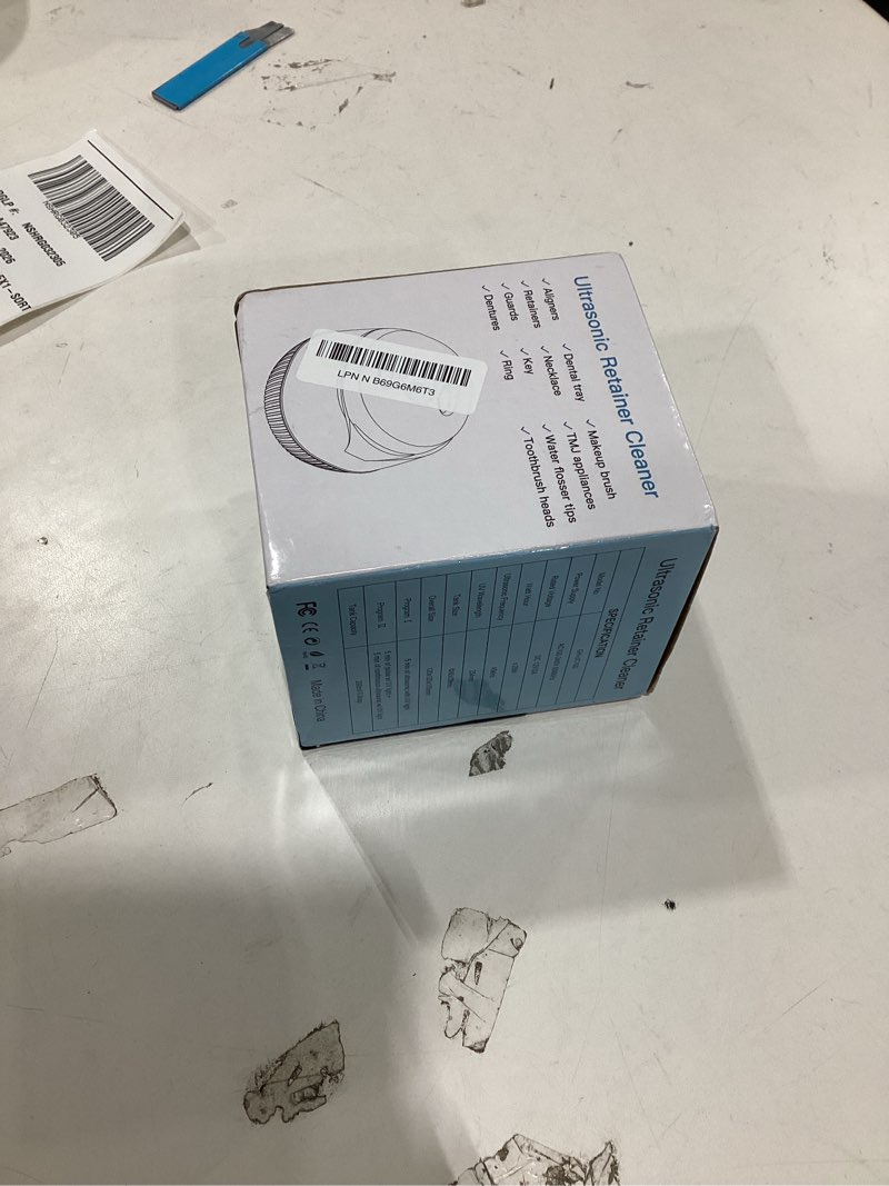 Condition photo showing New/Like New for Dental Ultrasonic Retainer Cleaner Machine: 45kHz Dental Cleaning Pod with Digital Timer & 200ML, Deep Cleaning for Dentures, Mouth Guards, Aligners, Night Guards, Braces, Toothbrush Heads & Jewelry White