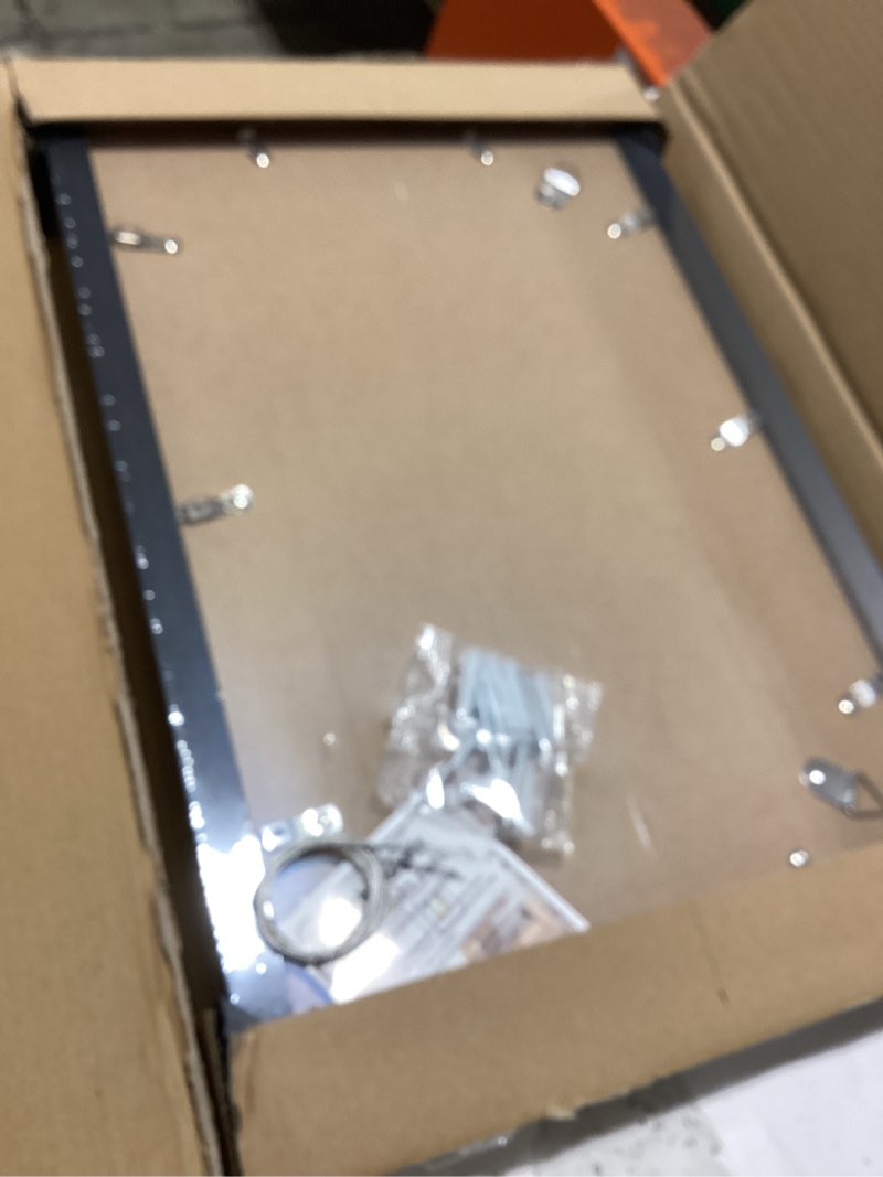 Condition photo showing Good Condition for 11x17 poster frame, display pictures 8x12 with mat or 11x17 without, wall hanging frames, black, 3 pack black 11x17