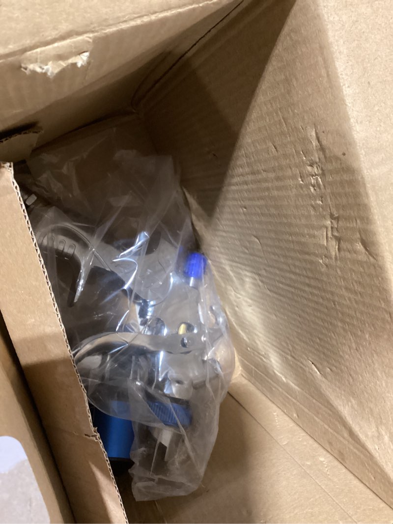 Condition photo showing New/Like New for professional hvlp spray gun, 1.4/1.7/2.0mm nozzle hvlp high atomization flow adjustable pneumatic gravity spray gun (blue)