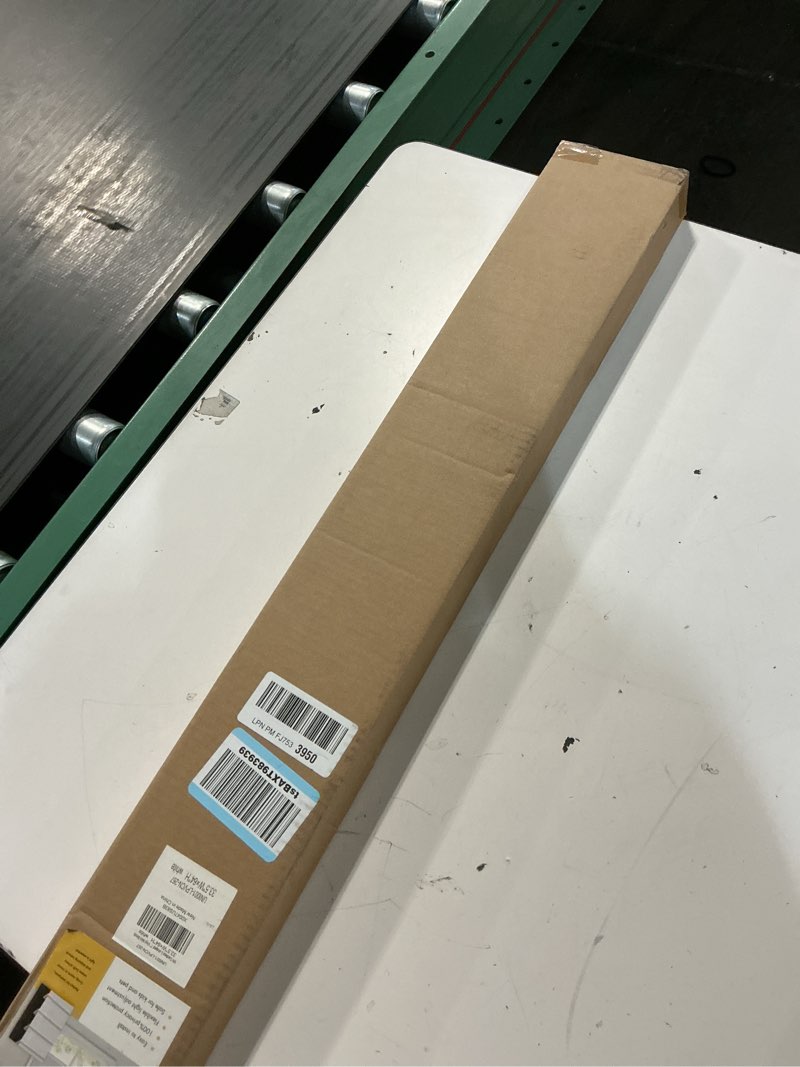 Condition photo showing New/Like New for no drill blinds for windows 1" vinyl l-shaped slats cordless mini blinds for home, for window size 33.5" w × 64" h white white 33.5" w × 64" h