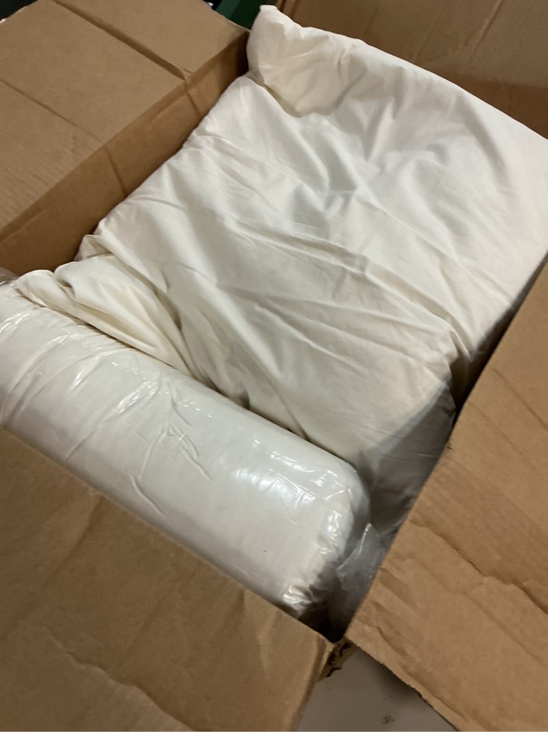 Condition photo showing As Is for Luxury Goose Feather Down Pillow, 3-Chamber 5 Star Hotel Pillow for Deep Sleep, Soft Bed Pillows for