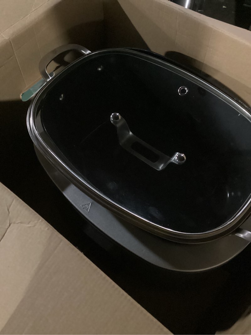 Condition photo showing Good Condition for ninja mc1001 foodi possiblecooker pro 8.5 quart multi-cooker, with 8-in-1 slow cooker, dutch oven, steamer, glass lid integrated spoon, nonstick, oven safe pot to 500°f, sea salt gray