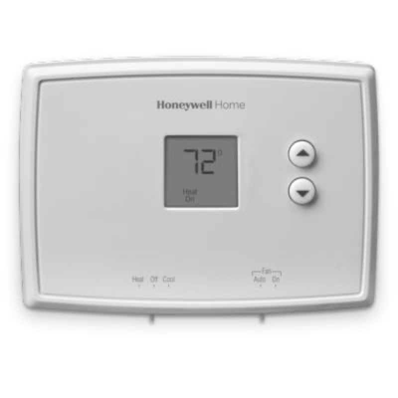 honeywell home 24-volt electronic non-programmable thermostat single-stage heating