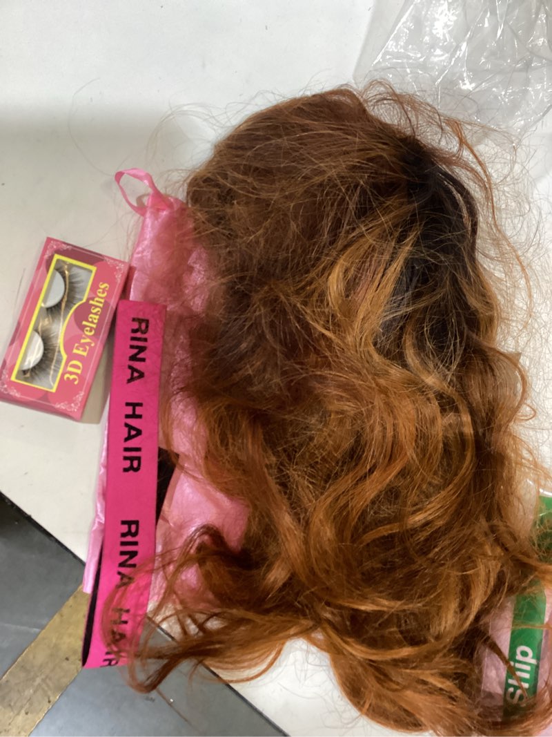 Condition photo showing As Is for gzx 20 inch ombre lace front wig human hair 13x6 straight hd lace front wig human hair 180% density 4/27 colored honey blonde wig pre plucked with baby hair 4/27 lace front wig human hair 20 inch