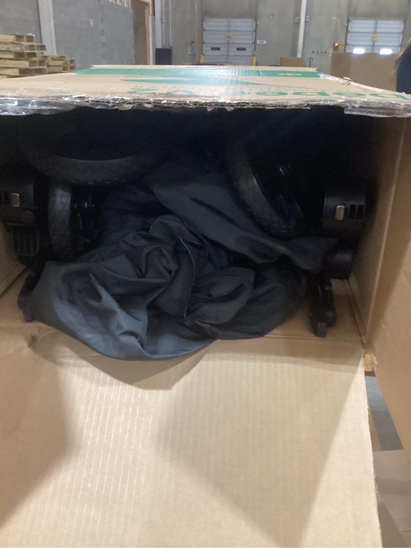 Condition photo showing New/Like New for Bombi B?bee V2 Lightweight Baby Stroller - Premium Vegan Leather, One-Hand Fold, Infinite Recline, Aircraft-Grade Aluminum Frame, XXL Canopy, and Ample Storage Umbrella Stroller - Stone Gray