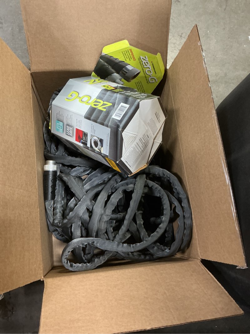 Condition photo showing As Is for zero-g teknor apex 5/8-in x 50-ft premium kink free woven gray hose