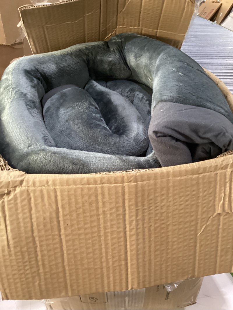 Condition photo showing Good Condition for Similar to stock photo size unknown Ultra Soft Baby Play Mat for Floor,1.3\" Thick Elasti-Foam 50x50 Playpen Mat for Toddlers Infant Kids,Non-Slip Backing Safe for Crawling&Tummy Time,Tatami Style (Dark Grey) Dark Grey 50\"×50\"×1.3\"