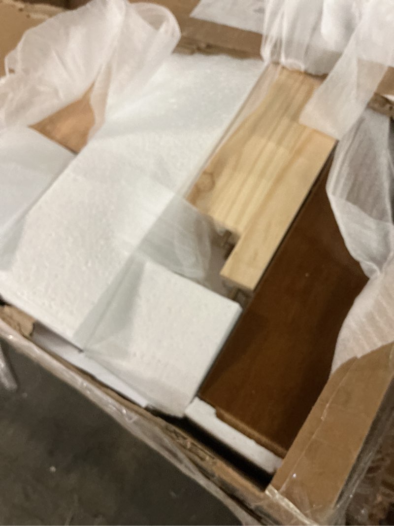 Condition photo showing As Is for queen panel bed 