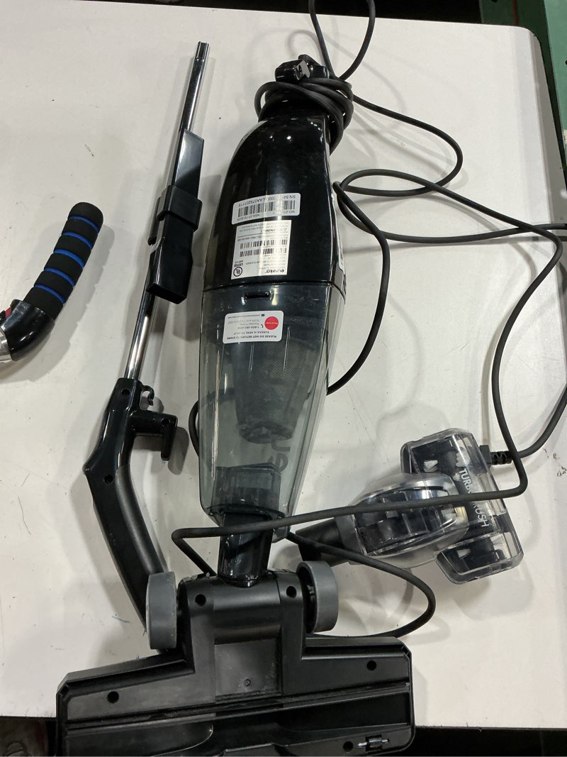 Condition photo showing As Is for eureka blaze stick vacuum cleaner, powerful suction 3-in-1 small handheld vac with filter for hard floor lightweight upright home pet hair, dark black