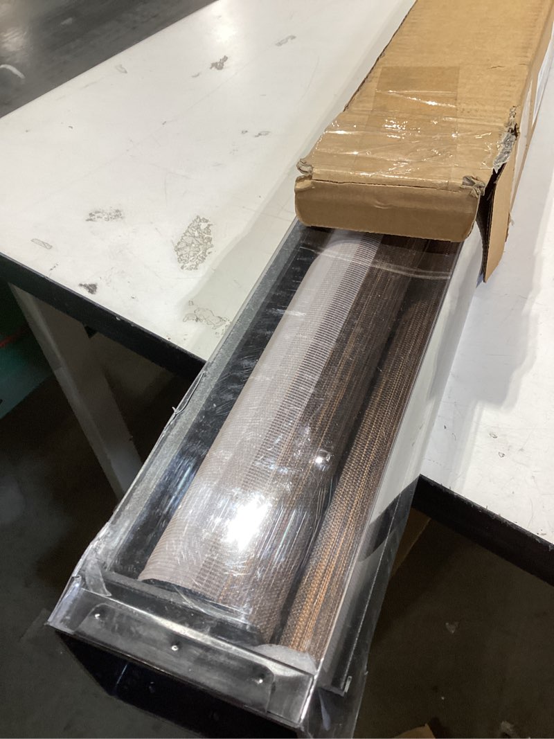 Condition photo showing Good Condition for AOSKY Cordless Zebra Blinds for Windows Pull Down Roller Window Shades Dual Layer Light Filtering Privacy for Day and Night, Free-Stop Door Shades for Home Easy to Install Brown 35.5" W X 72" H 35.5"W x 72"H Brown
