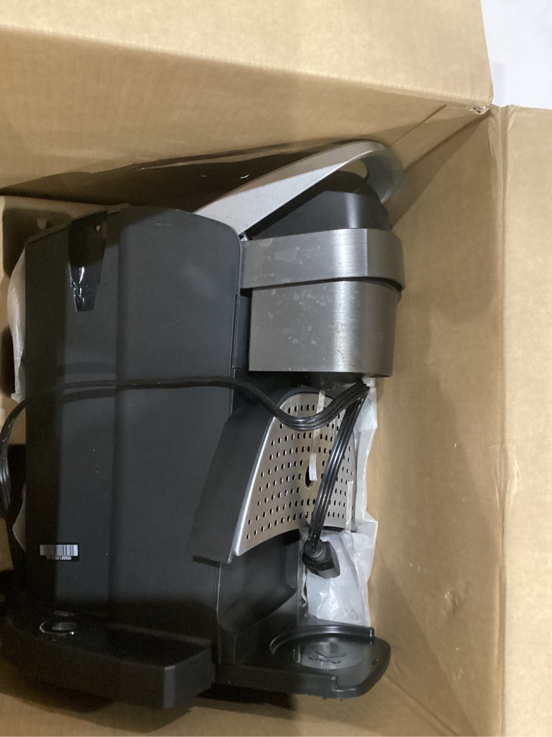 Condition photo showing As Is for Keurig K-Elite Single Serve K-Cup Pod Coffee Maker, with Strength and Temperature Control, Iced Coffee Capability, 8 to 12oz Brew Size, Programmable, Brushed Silver