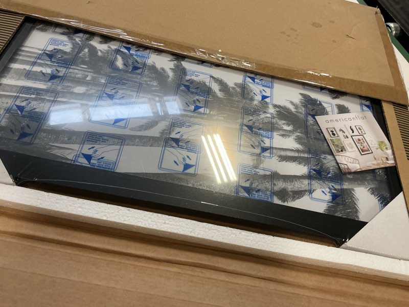 Condition photo showing Good Condition for Americanflat 18x22 Picture Frame with Polished Plexiglass - Black Picture Frame - Wide Photo Frames Made of Engineered Wood for Vertical or Horizontal Wall Display - Epic Collection - Black Black 18x22