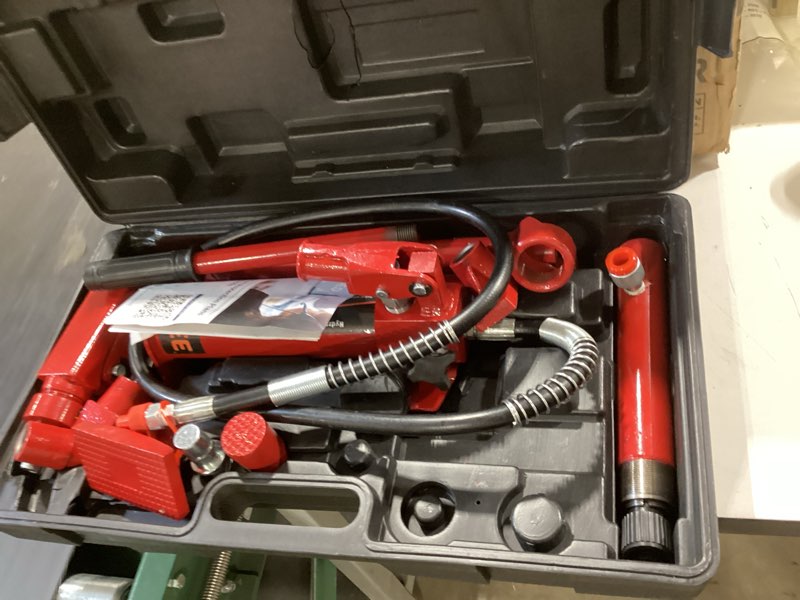 Condition photo showing Good Condition for 4 ton porta power kit, porta power hydraulic kit with 4.6 ft oil hose, auto body frame repair tool w