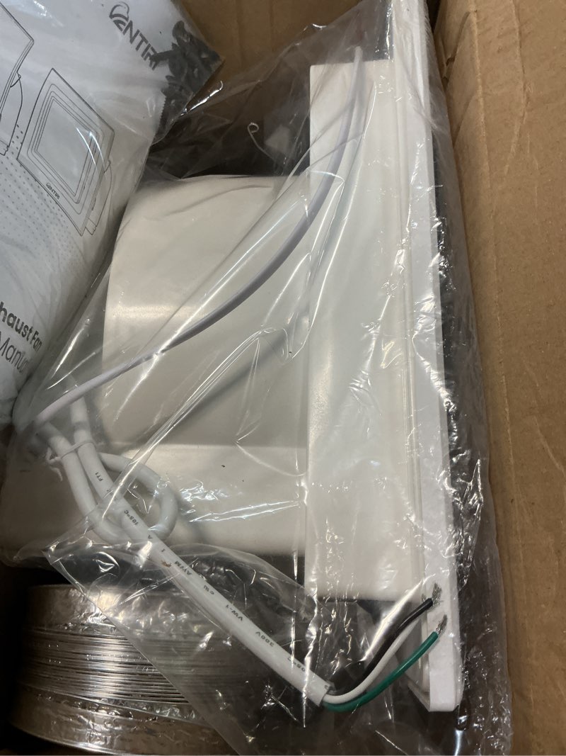 Condition photo showing New/Like New for bathroom exhaust fan with light, 12 inch, upgraded quiet square vent fans with led light, 141 cfm, for bathroom, office, home fan + light (single color) square