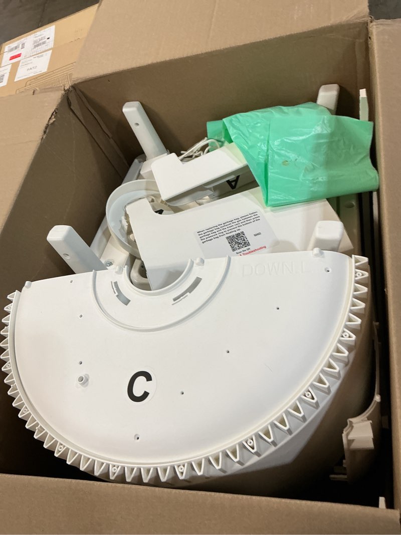 Condition photo showing As Is for Automatic Cat Litter Box Self Cleaning - App Control, Cat Toilet Records, Suitable for Medium Cats and Kittens, Anti-Pinch Safety, Low Noise Operation?Assembly Required?- White