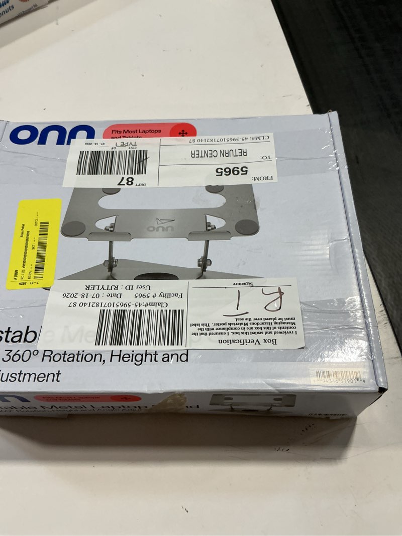Condition photo showing Good Condition for onn adjustable metal laptop stand