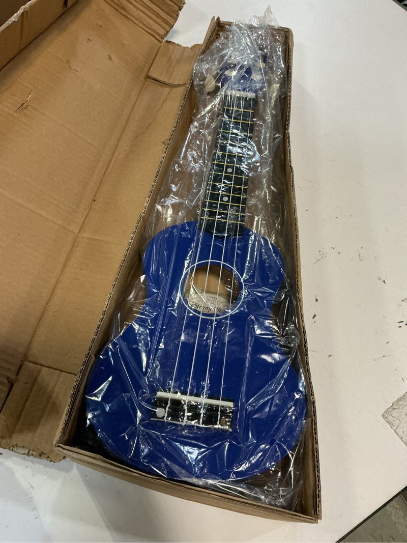 Condition photo showing Good Condition for Strong Wind Soprano Ukulele 21 Inch Basswood Ukeleles for Beginners Four Strings Hawaiian Guitar Valentine's Day Ukulele for Adults Teenagers Blue