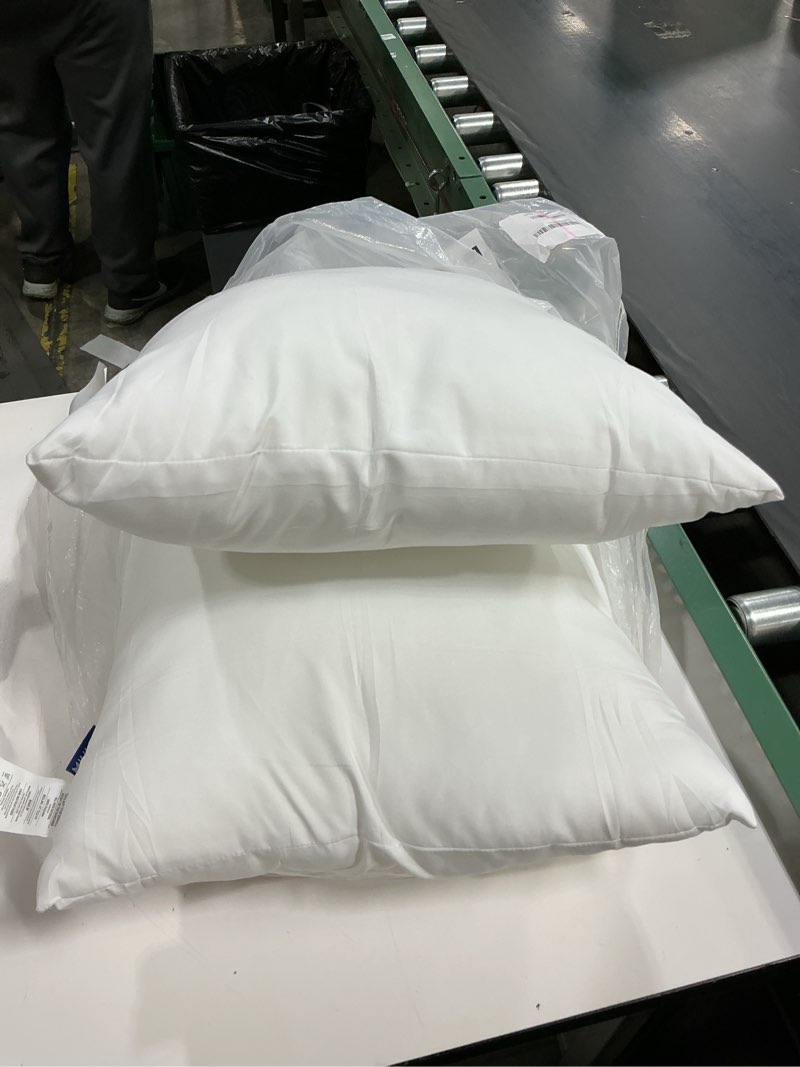 Condition photo showing Good Condition for MIULEE Throw Pillows Inserts, Pack of 2 18x18 Inch 100% Virgin Fiber Filling Bed Couch Pillows