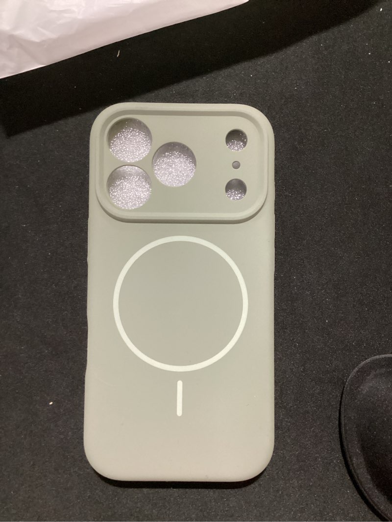 Condition photo showing New/Like New for miracase magnetic for iphone 17 pro case, compatible with magsafe, integrated silicone camera control cover, 3.0mm thicken shockproof drop protection phone case for 17 pro,patina green patina green iphone 17 pro