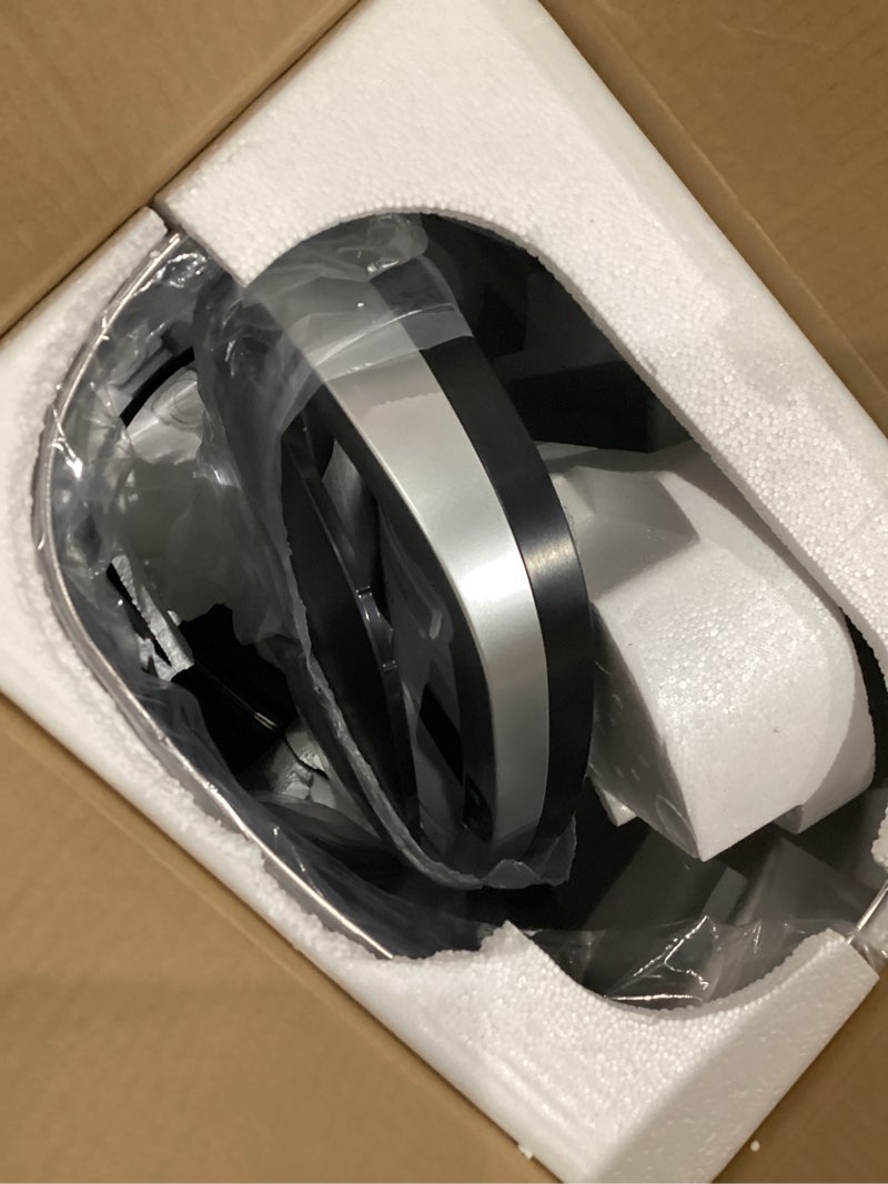 Condition photo showing As Is for fdw kitchen trash can for bathroom bedroom home office automatic touch free garbage bin with lid brushed stainless steel rectangular 13 gallon / 50l stainless steel stainless steel