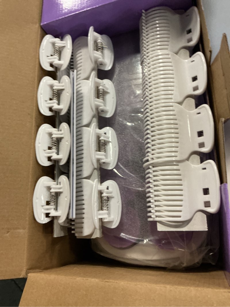 Condition photo showing Good Condition for conair hot rollers for long, medium & short hair, 12 ceramic flocked 1½-inch and 1¾-inch heated hair rollers with clips, hot curlers for women, volume & curls, amazon exclusive