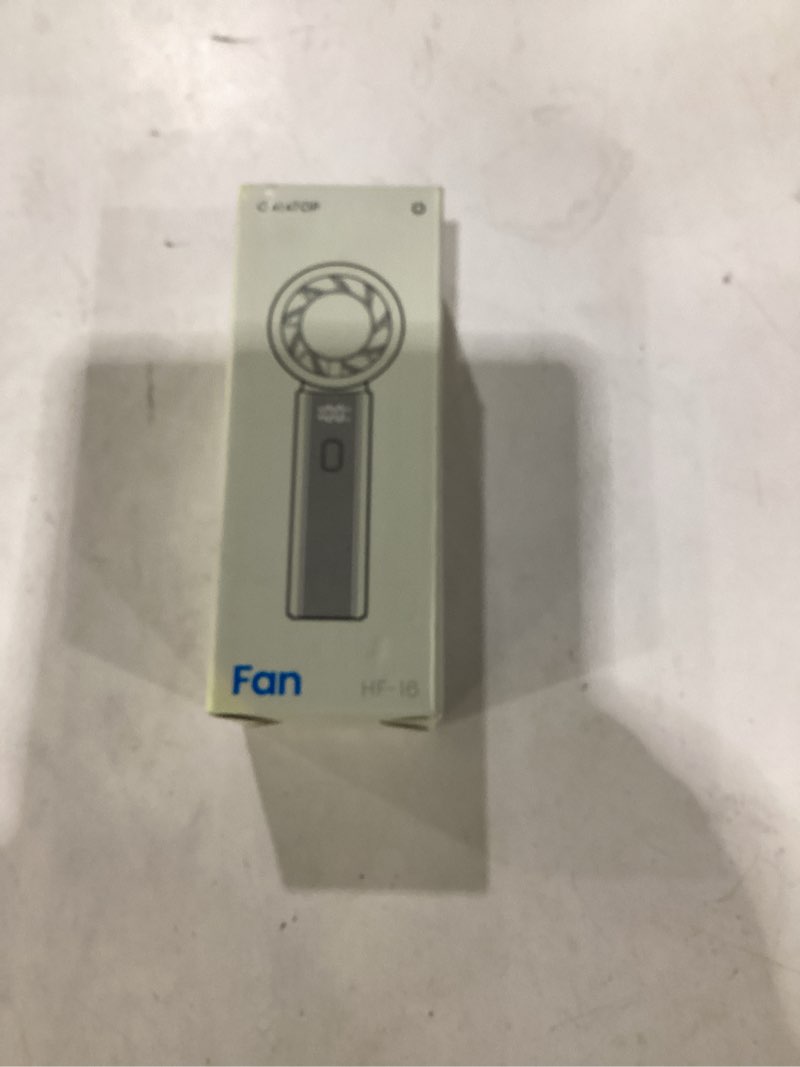 Condition photo showing New/Like New for gaiatop high speed handheld fan, 1-100% precise turbo personal cooling, 4000mah usb rechargeable battery powered, mini portable fan for travel, summer outdoor essentials, gifts for women girls, purple