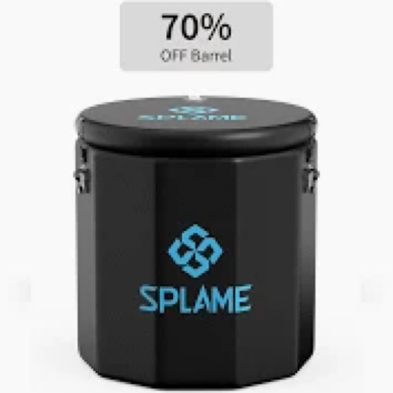 Large Round Professional Ice Bath Tub-105 Gallon Inflatable Cold Plunge- Portable Lightweight Easy t