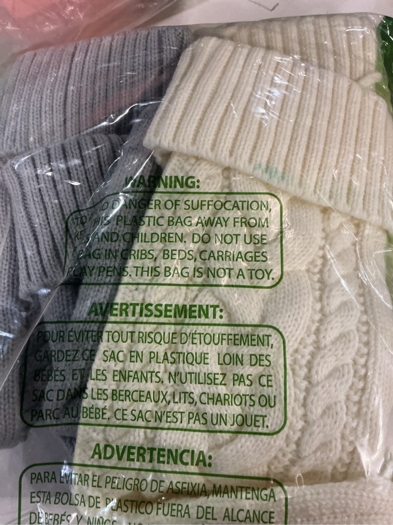 Condition photo showing New/Like New for Christmas Stockings 4 Pack 18 Inches Large Size Knitted Stocking Christmas Decorations for Family Holiday Party Decor 4p-2white+2gray
