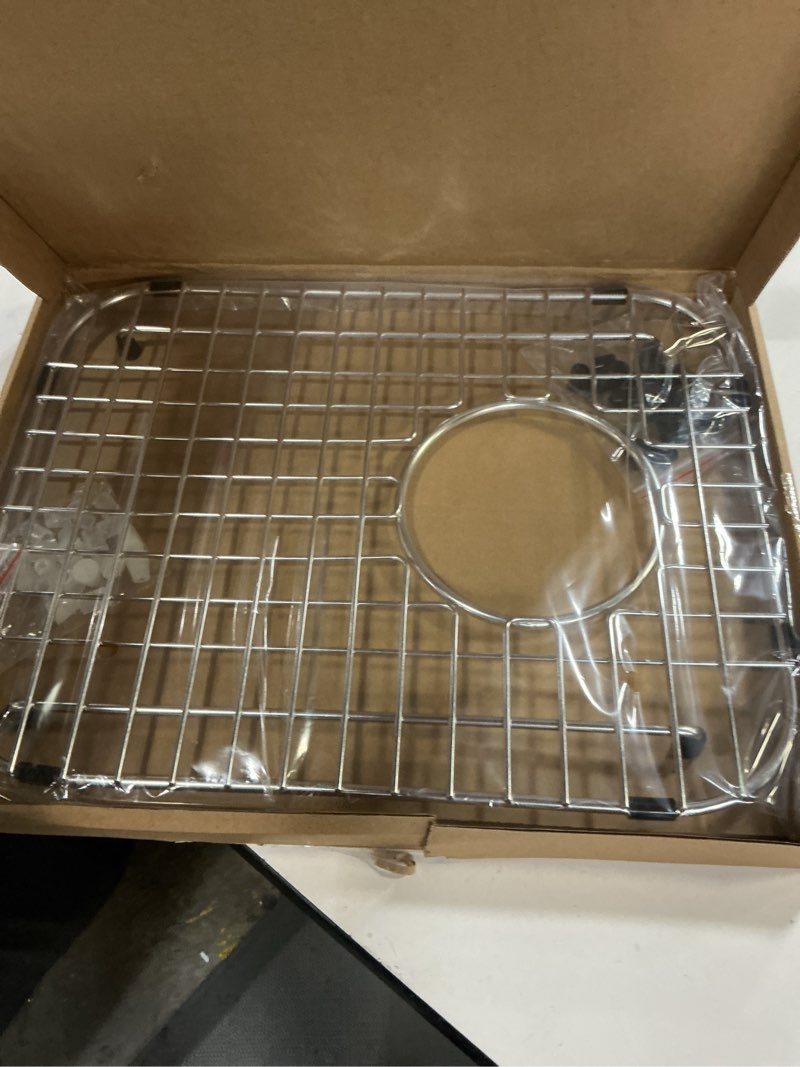 Condition photo showing Good Condition for serene valley sink protector and kitchen sink bottom grid ndg1317, 304 premium stainless steel, dim 11 7/8" x 15 3/8"