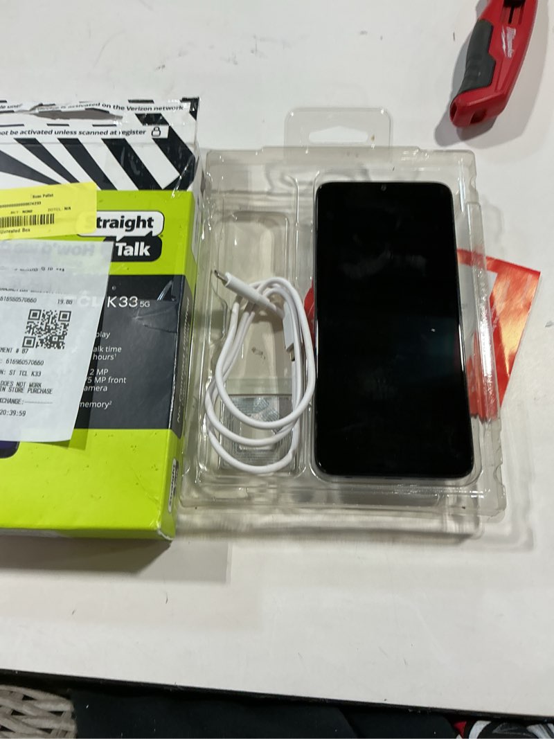 Condition photo showing Good Condition for straight talk tcl k33, 5g, 64gb, gray - prepaid smartphone [locked to straight talk]