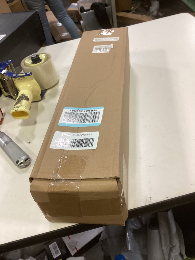 Condition photo showing New/Like New for LazBlinds No Tools No Drill Cordless Bamboo Roman Shades, Privacy Window Treatment, Roll Up Bamboo Blinds for Windows 20'' W x 64'' H, Driftwood Privacy-driftwood 20" W x 64" H