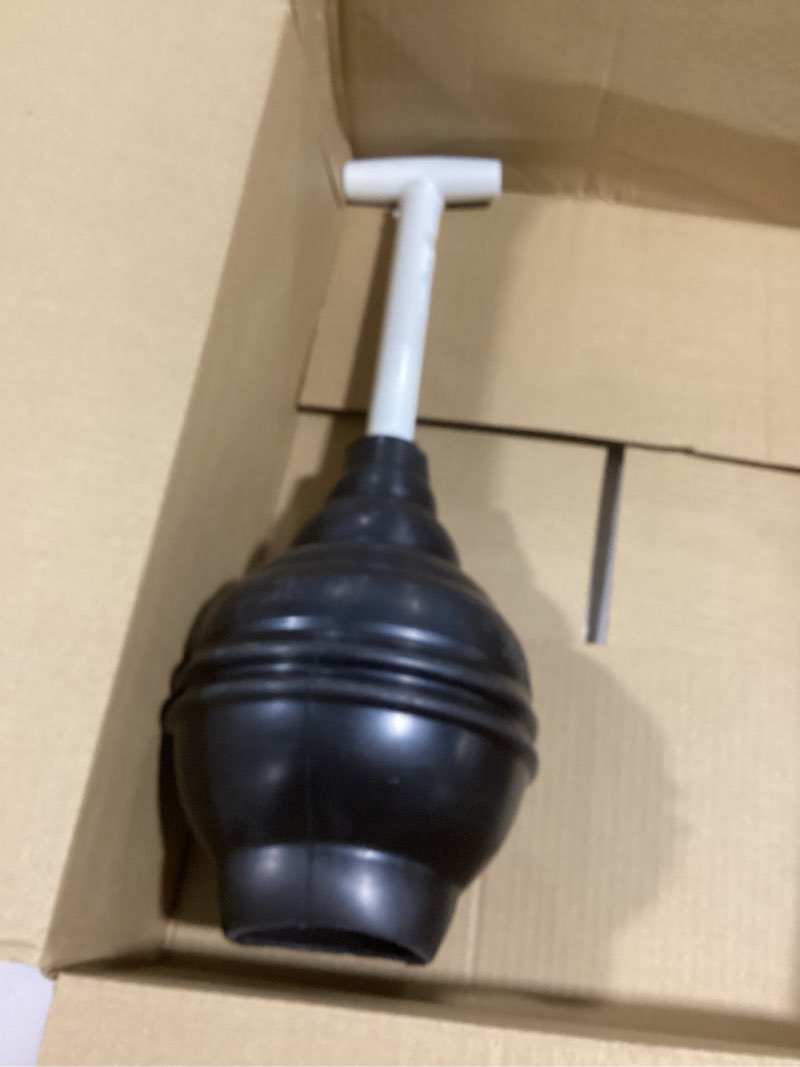 Condition photo showing As Is for Korky BeehiveMAX Hideaway - Heavy Duty Toilet Plunger with Holder - Drip Free Carry - Seals All Bowl Shapes – Powerful Clog Removal, 97-5 White