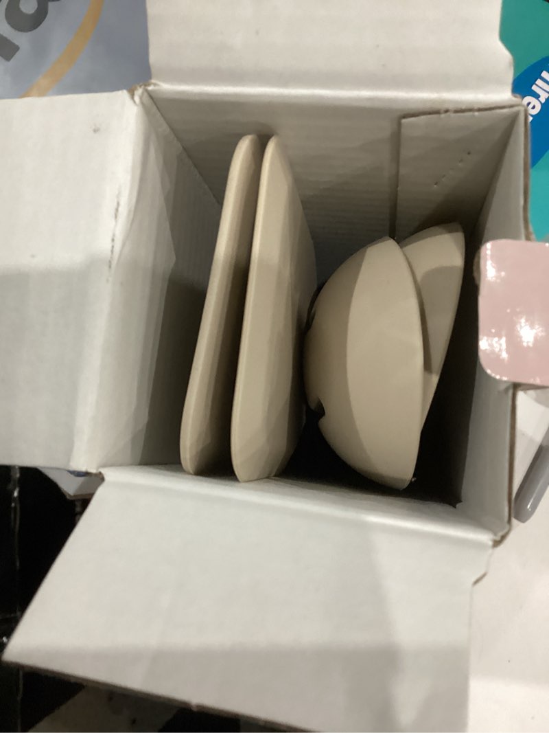 Condition photo showing New/Like New for Non-Toxic Platinum Silicone Kitchen Utensil Set of 4 – Non-Scratch Cooking Spoon & Spatula, 100% Plastic Free, Stainless Steel Core, Heat Resistant 500°F, Beige