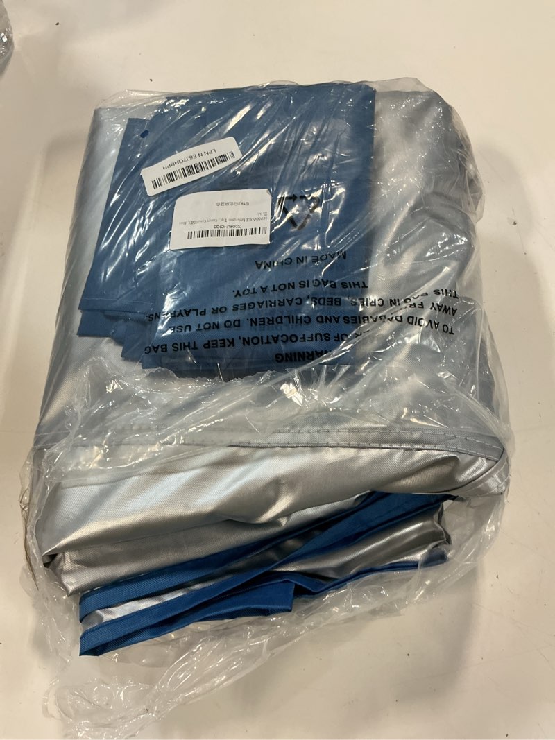 Condition photo showing As Is for canopy replacement top cover?canopy cover only, blue | scomanage canopy compatible with eagle peek 13 x 13 instant outdoor canopy frame for outdoor, patio, event, parties