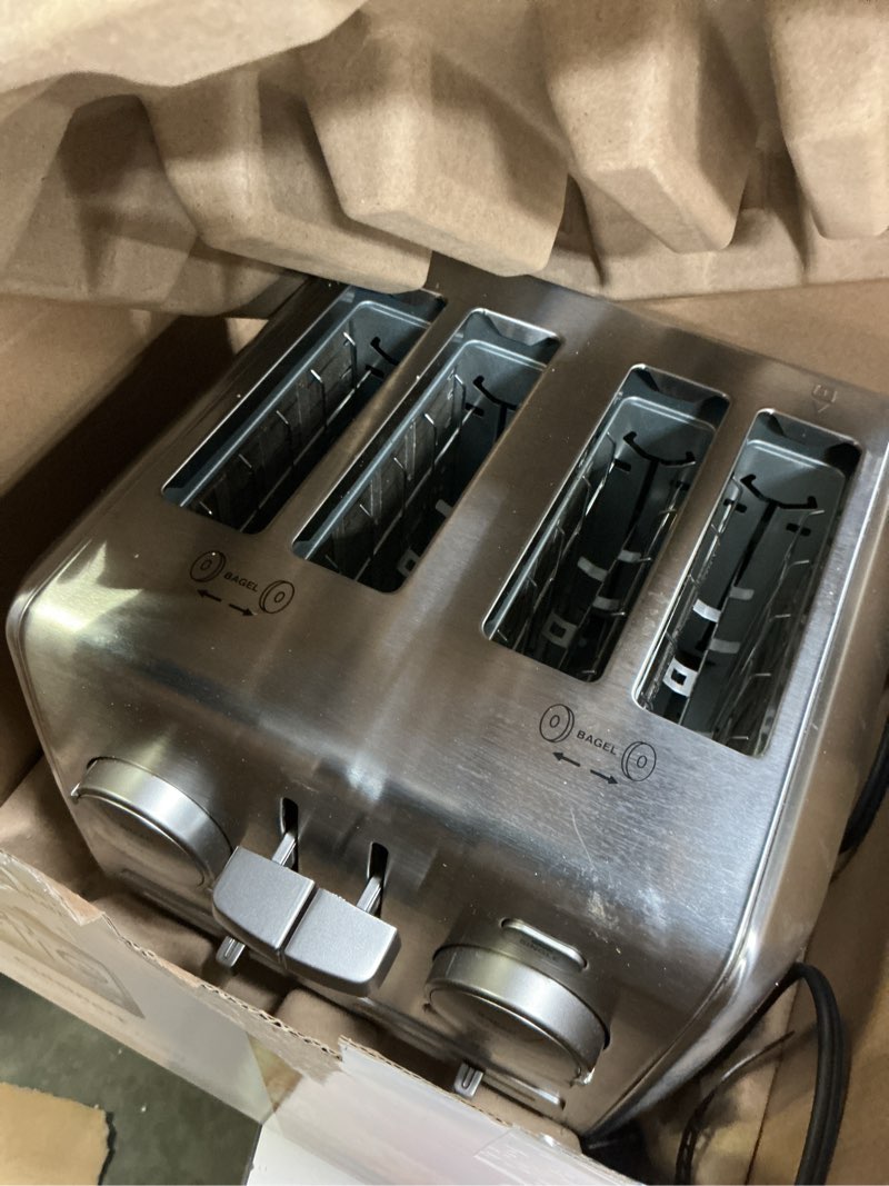 Condition photo showing As Is for Cuisinart CPT-640P1 4-Slice Custom Select Toaster, Stainless Steel 4 Slice Toaster Toaster