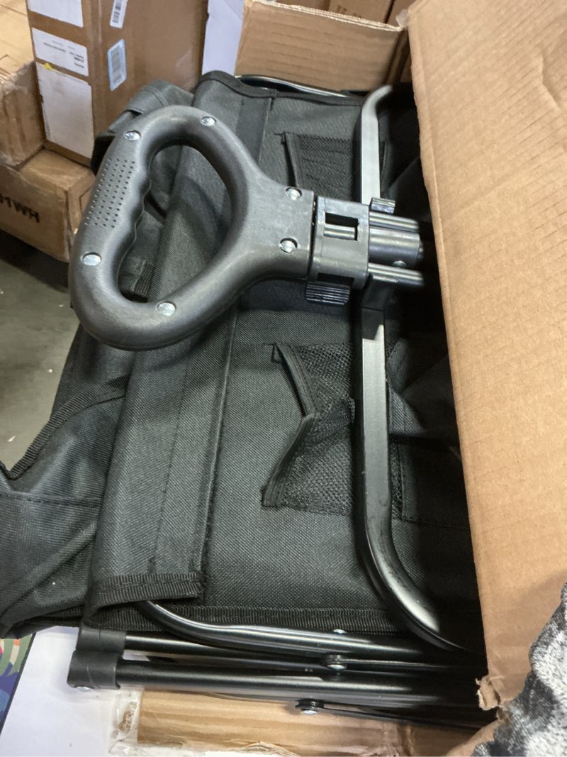 Condition photo showing Good Condition for Collapsible Wagon Cart Heavy Duty Foldable, Large Capacity Foldable Grocery Beach Wagon for Camping Sports Shopping, Black