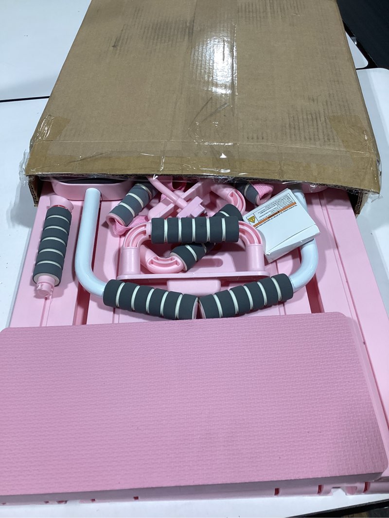 Condition photo showing Good Condition for janua pilates board - pilates reformer set, multi-purpose foldable pilates reformer board for home, 5 in 1 pilates sliding board pink set