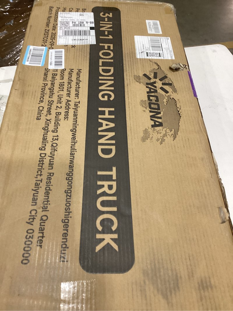 Condition photo showing As Is for Folding hand truck