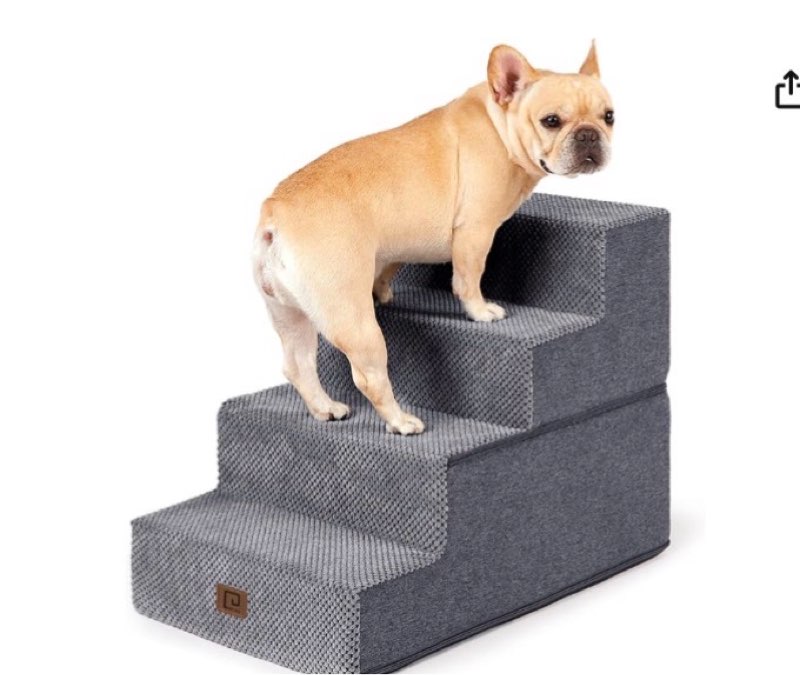 40D Density Foam Dog Ramp for Stairs Suits for Small Dogs Cats, Pet Steps Stairs for Staircase Stair