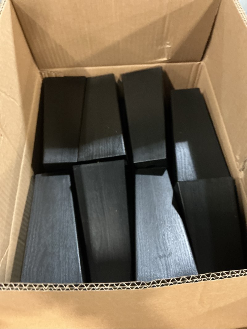 Condition photo showing As Is for turstin 16 pack 8 inch furniture legs plastic sofa couch legs square tapered feet sofa legs with m8 t-nuts screws for legs sofas chairs cabinets dressers beds, black 8 inches 16