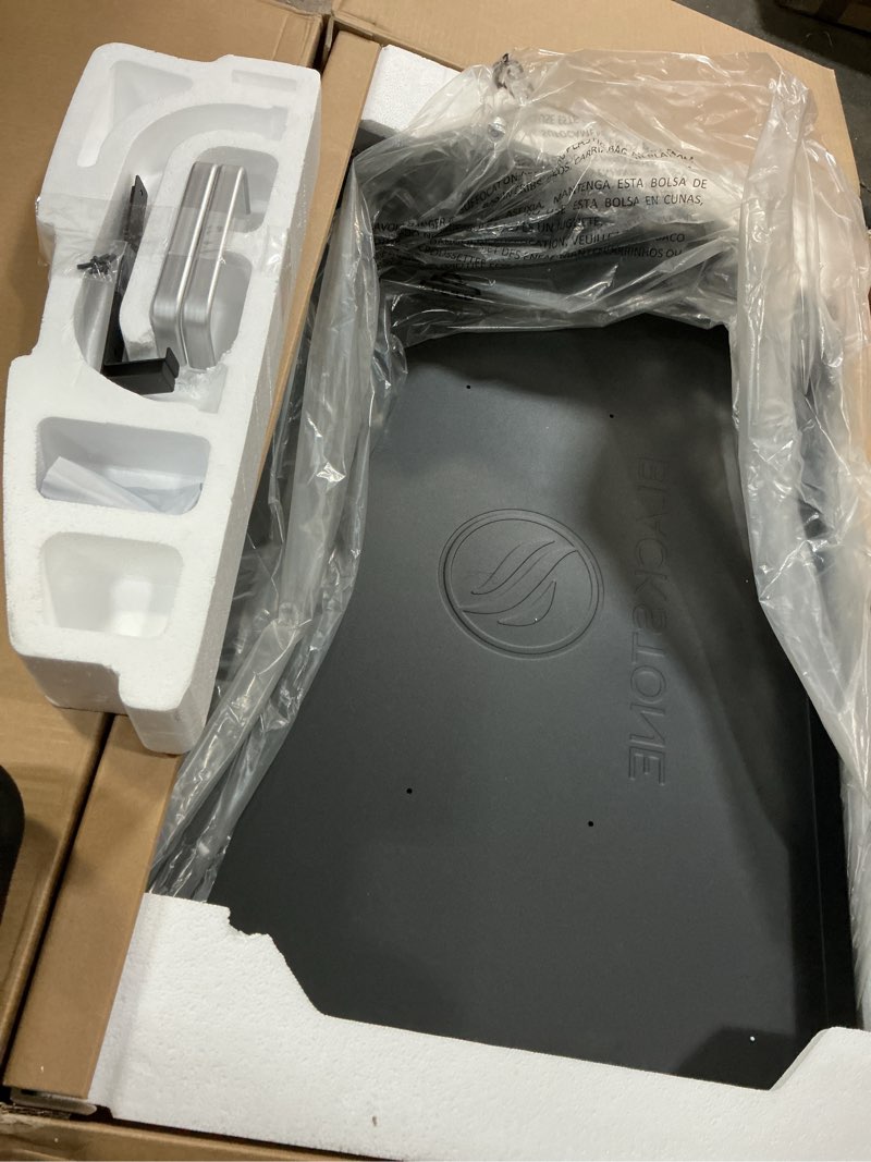 Condition photo showing Good Condition for blackstone 5856 omnivore 36" griddle hood, built-in flat top grill hood with handle, powder coated steel, black